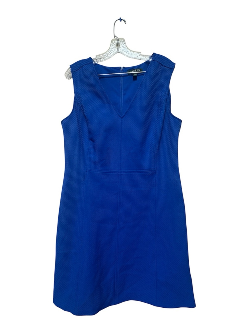 NWT Lauren Ralph Lauren 14 Sapphire Blue Corporate Chic Sheath Dress